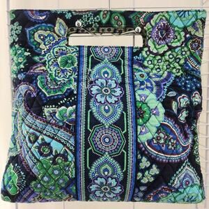 Vera Bradley Blue Rhapsody Quilted Holiday Tote handbag with 14.5" Strap